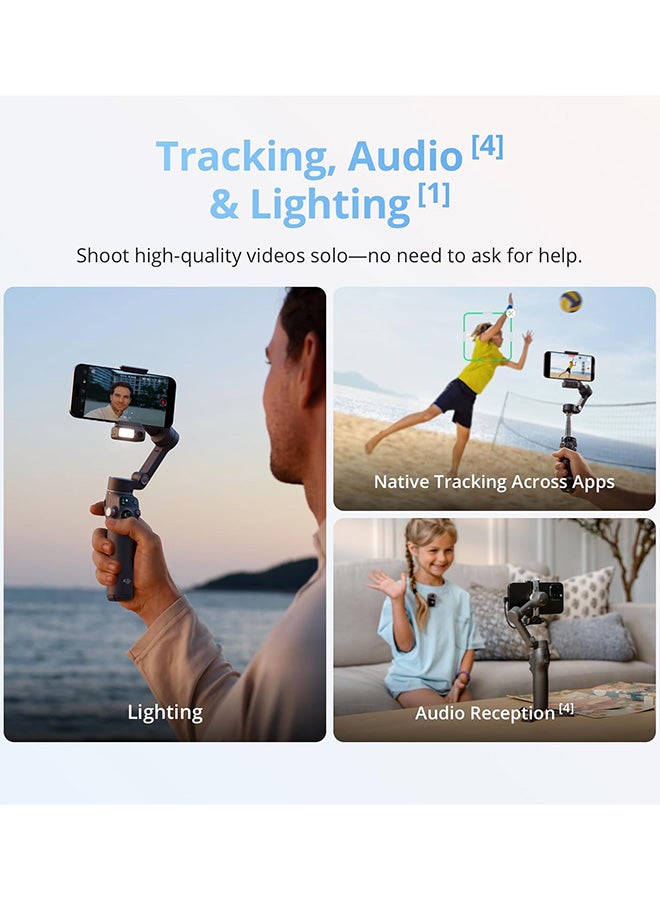 DJI Osmo Mobile 8 Gimbal Stabilizer for Phone, 3-Axis - Grey - Image 3