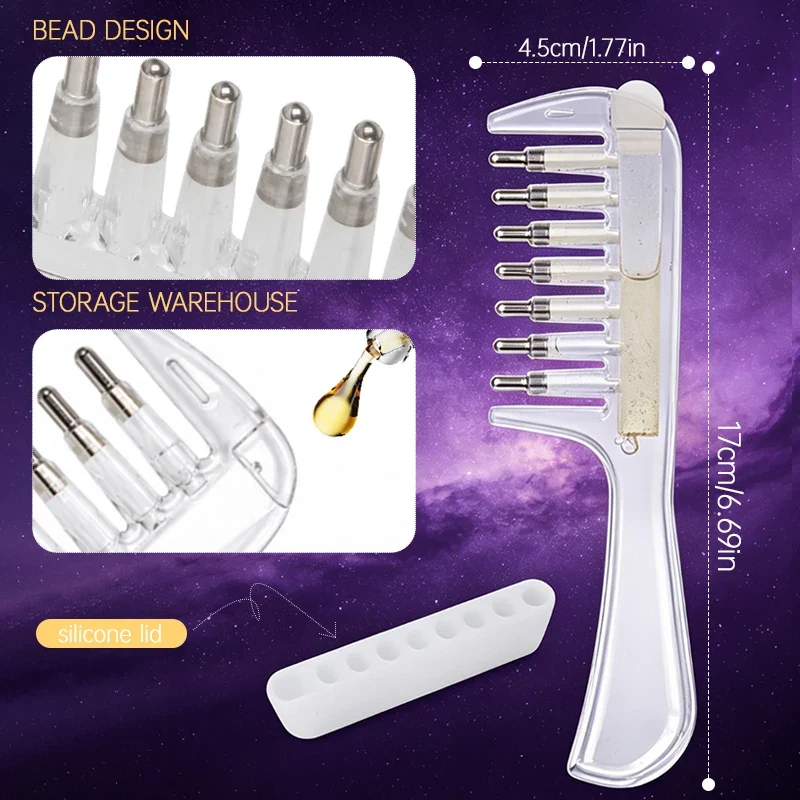 Scalp Oil Applicator Comb,With Fillable Scalp Serum Dispenser,Hair Oil Dispenser Comb,Ergonomic Handle, Scalp Massager, Portable Design, for Women and Men, Hair Growth Use - Image 6