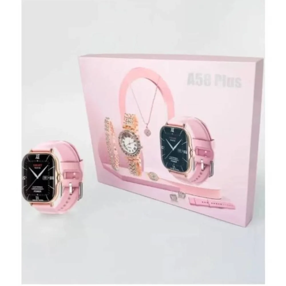 A58 plus smart watch with womens jewelry diamond set 8-in-1 Bluetooth sports watch - Image 5