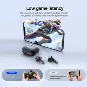 Lenovo LivePods LP40 True Wireless Earbuds - Bluetooth 5.0 TWS, Touch Control, Stereo Sound & Charging Case, Black - Image 5