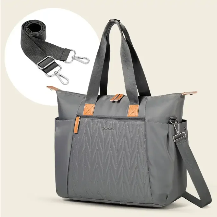 Little Story Zurich Pack and Go Baby Travel Diaper Bag - Gray - Image 5