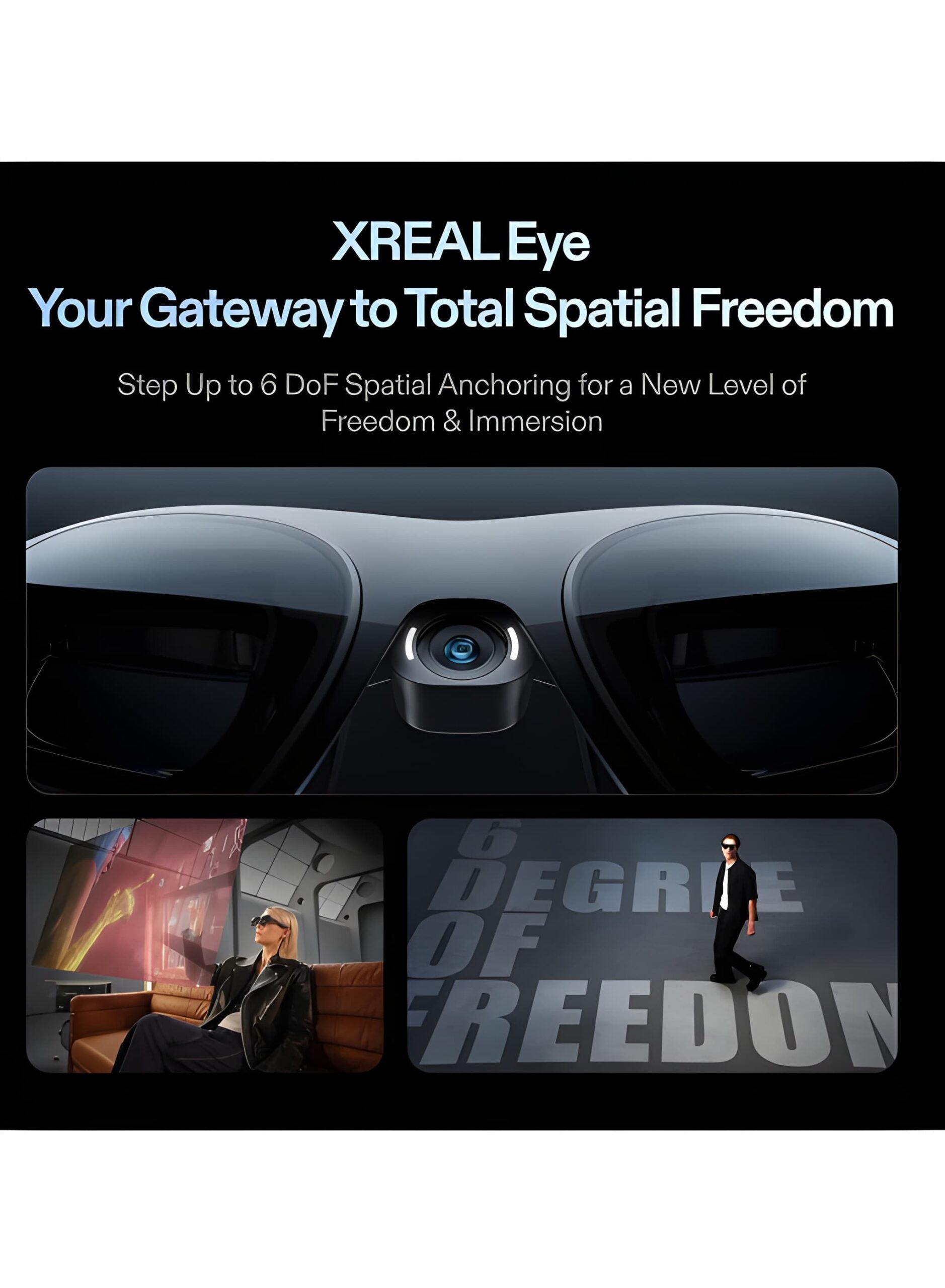 XREAL One Pro AR Glasses with X1 Chip, 120Hz, BOSE Sound, Sony OLED - Image 3