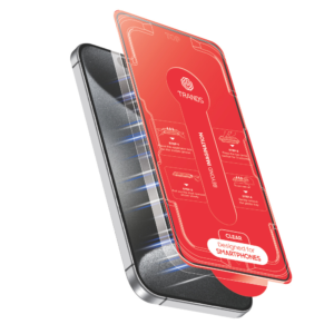 Trands iPhone 17 Pro Magnetic Screen Protector Clear 9H Tempered Glass Shatterproof 3D Curved Edge TR-SP4761